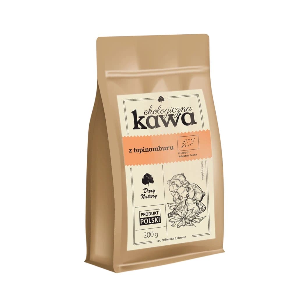 Dary Natury - Organic Coffee With Jerusalem Artichoke & Dandelion 200g – Dary Natury förpackning