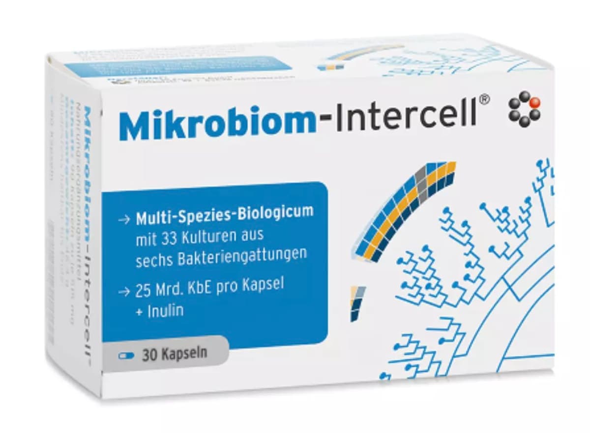 Intercell Pharma - Mikrobiom Intercell 30 Kapseln – Intercell Verpackung