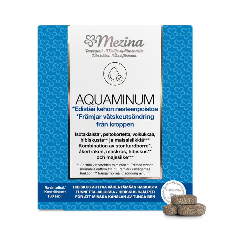 Aquaminum 180 comprimidos | Mezina – Mezina embalagem