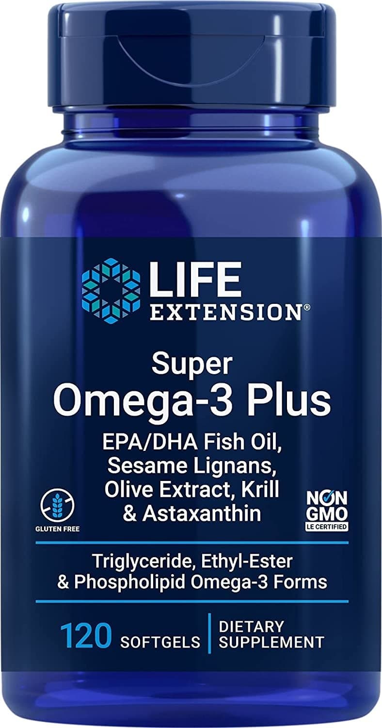 Life Extension Super Omega-3 Plus 120 weiche Kapseln – Life Extension Verpackung