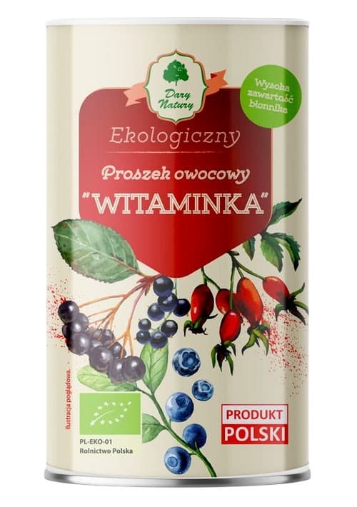 Dary Natury - Fruit Powder Witaminka - 200g – Dary Natury opakowanie