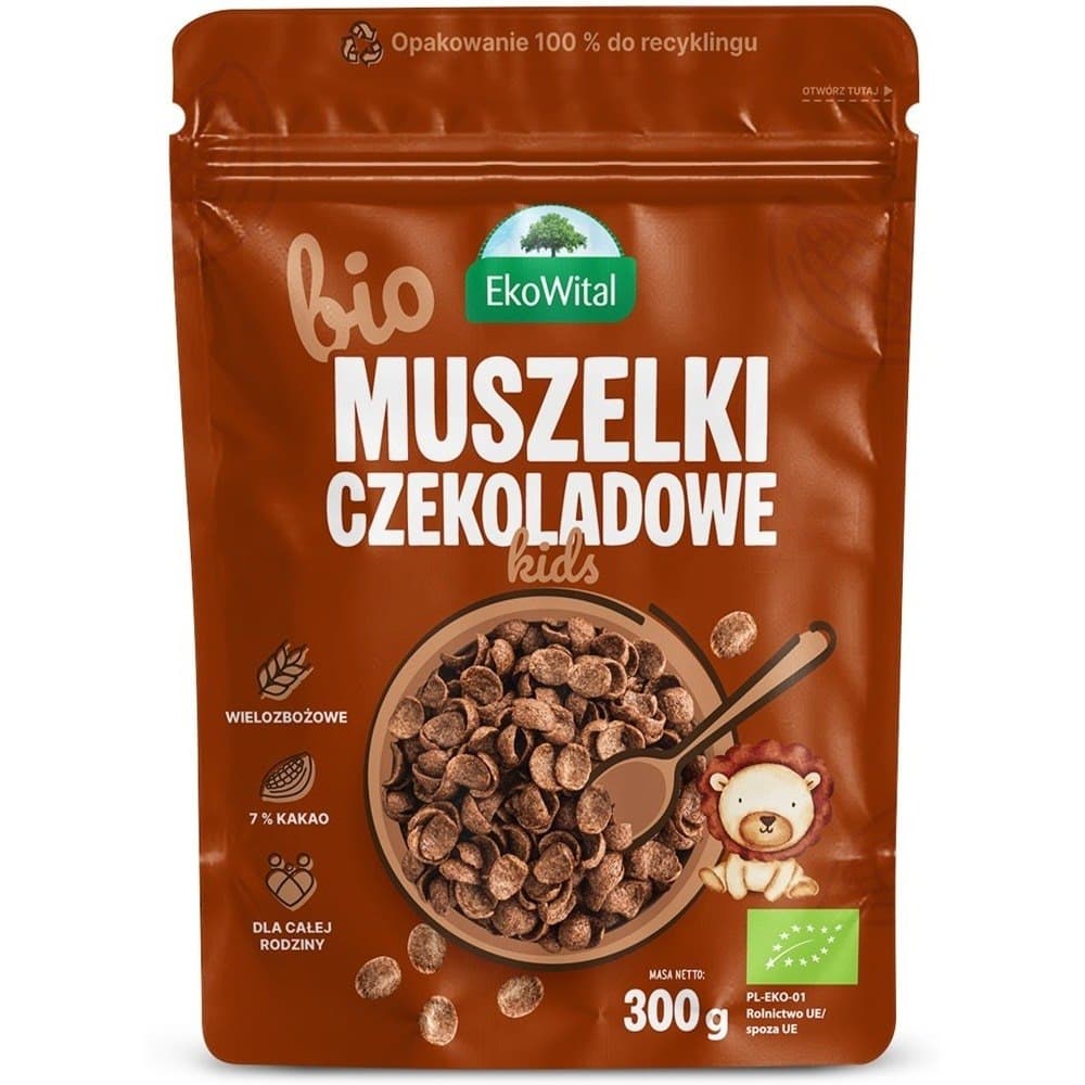 EKOWITAL Conchas de chocolate BIO 300 g