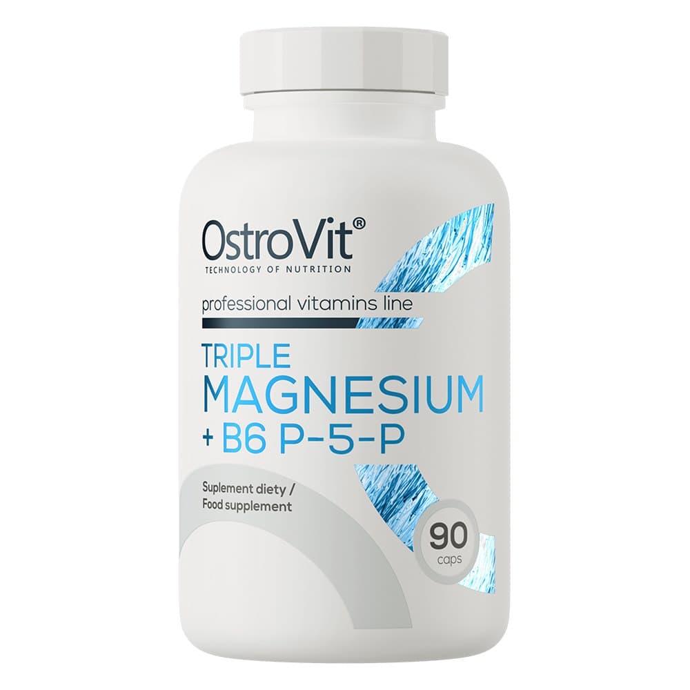 OstroVit Triple Magnesium + B6 P-5-P 375 mg - 90 Kapseln