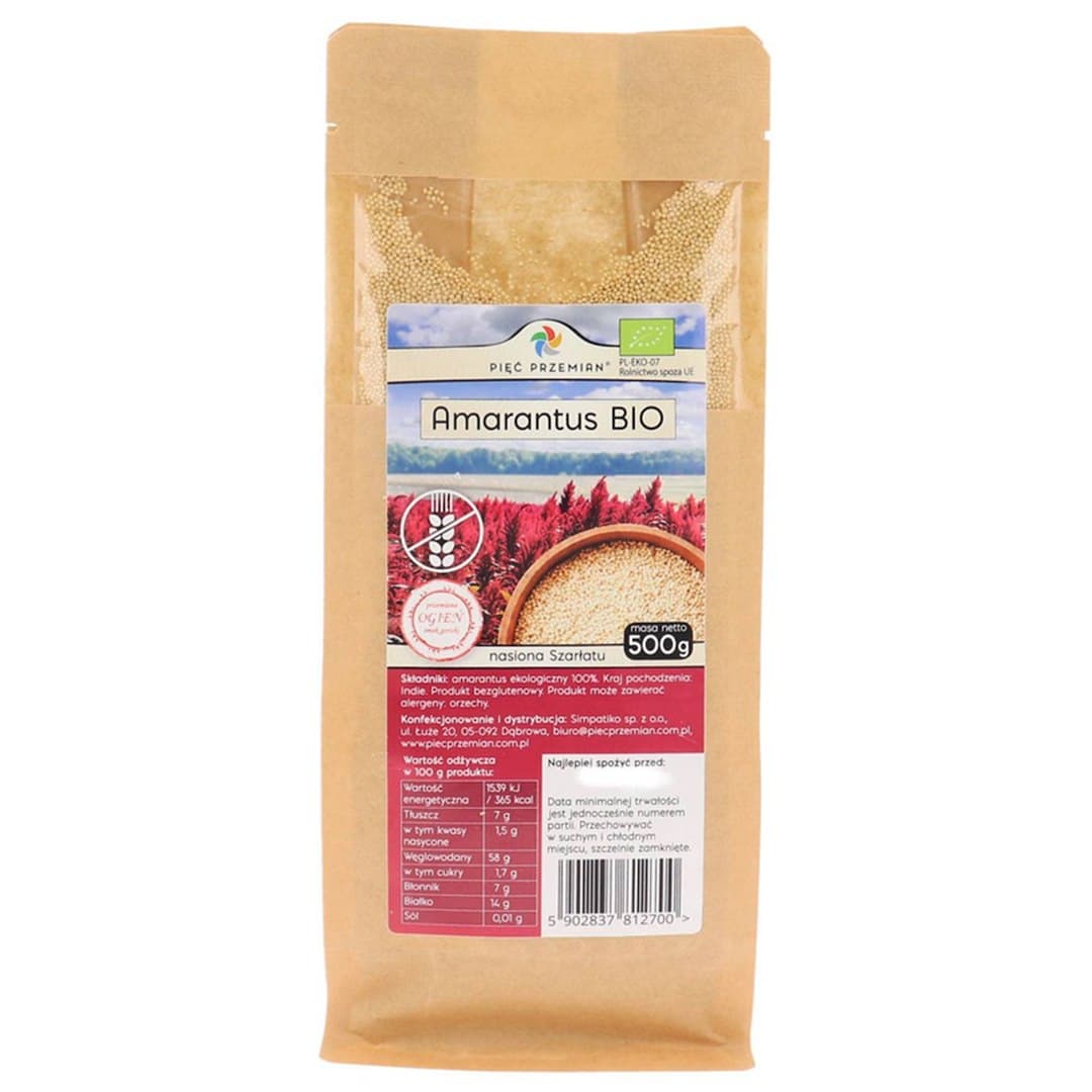 Pięć Przemian - Amarant Organic - 500g – Pięć Przemian opakowanie