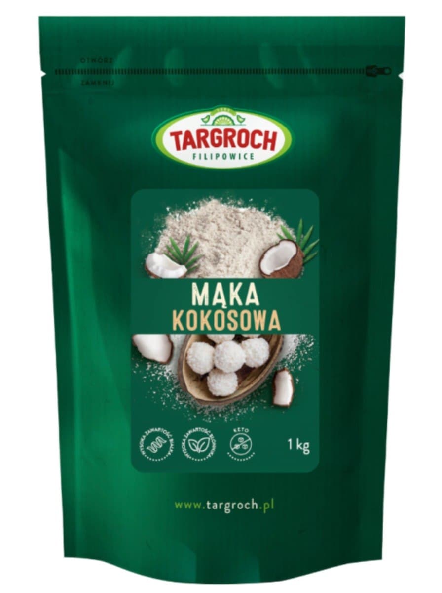 Targroch Mąka kokosowa 1 kg – Targroch opakowanie
