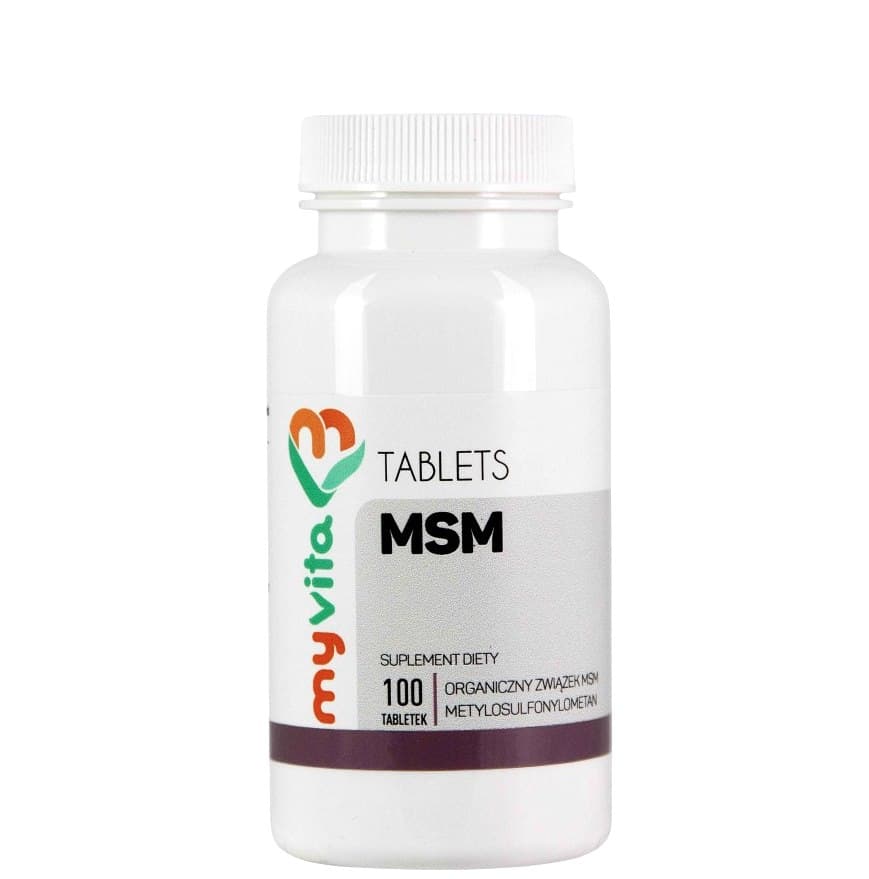 MyVita MSM 500mg Tablets – MyVita förpackning