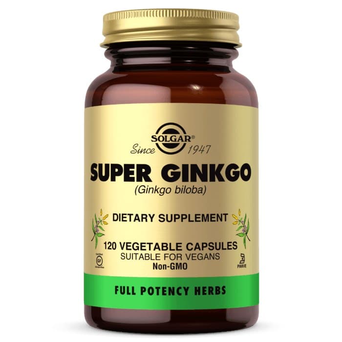 Solgar - Super Ginkgo - 120 Vcaps – Solgar empaque