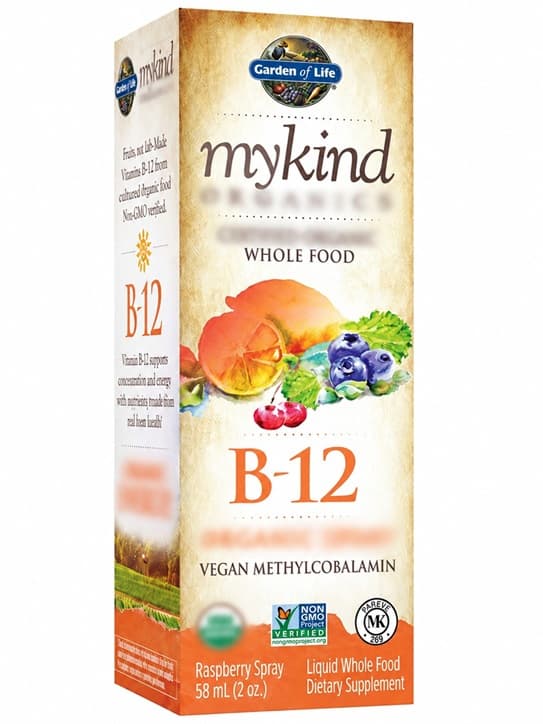 Garden of Life - Mykind Vitamin-B12-Spray - Himbeere, 30 ml