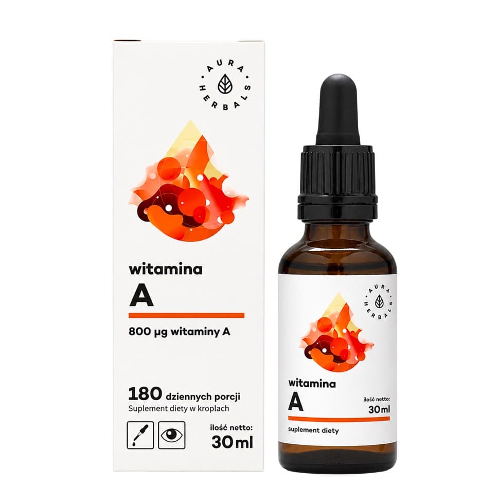 Aura Herbals - Vitamin A - 30ml – Aura Herbals verpakking