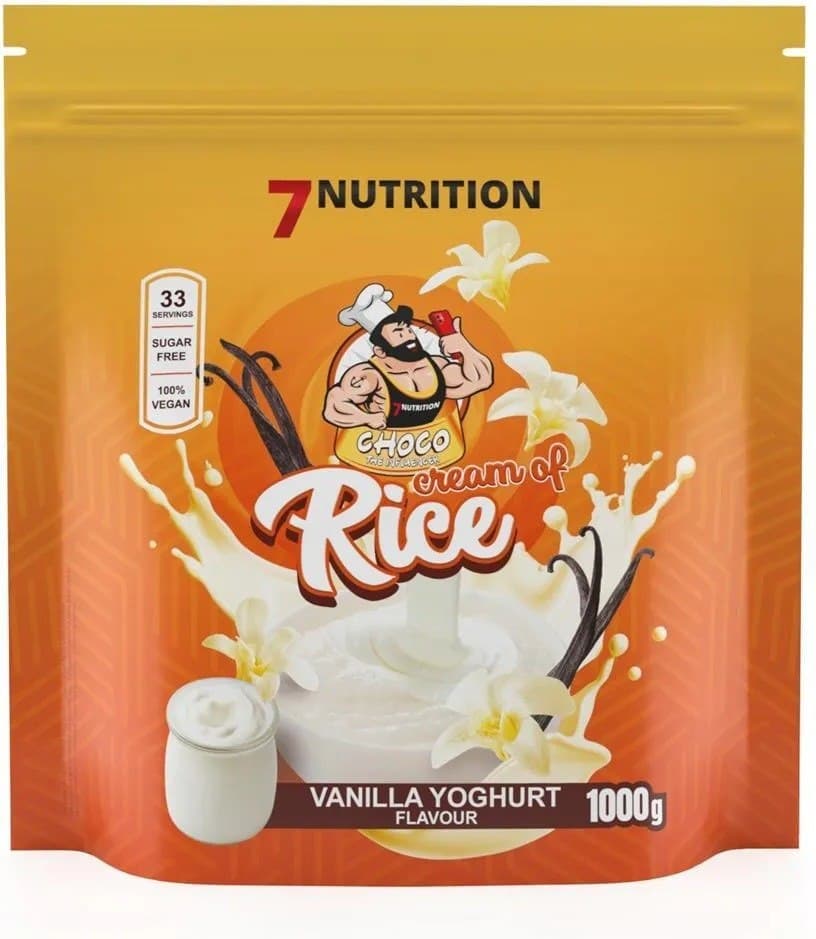 7Nutrition Cream of Rice 1 kg vanilje yoghurt – 7 Nutrition embalagem