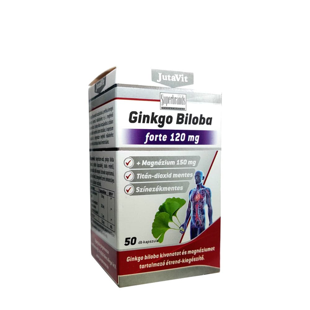 Jutavit - Ginkgo Biloba Forte 60 kapsler – Jutavit emballage