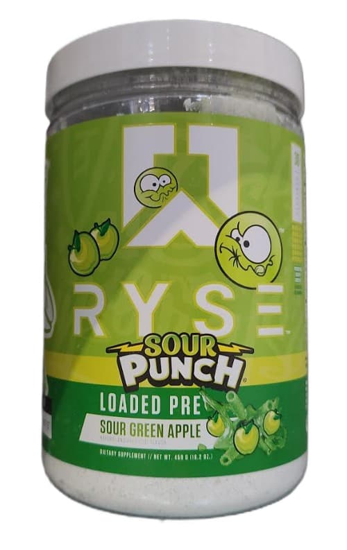 Ryse Loaded Pre, Sour Punch Sour Green Apple 459g