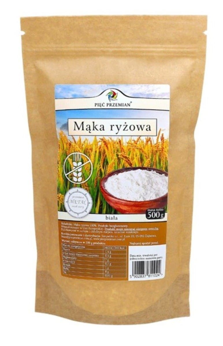 Pięć Przemian - Farinha de Arroz Branca Sem Glúten 500g