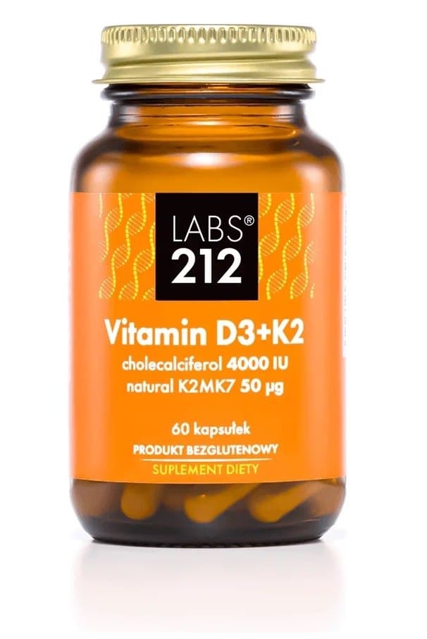LABS 212 Vitamin D3+K2 4000IU/50mcg – 60 växtbaserade kapslar – LABS 212 förpackning
