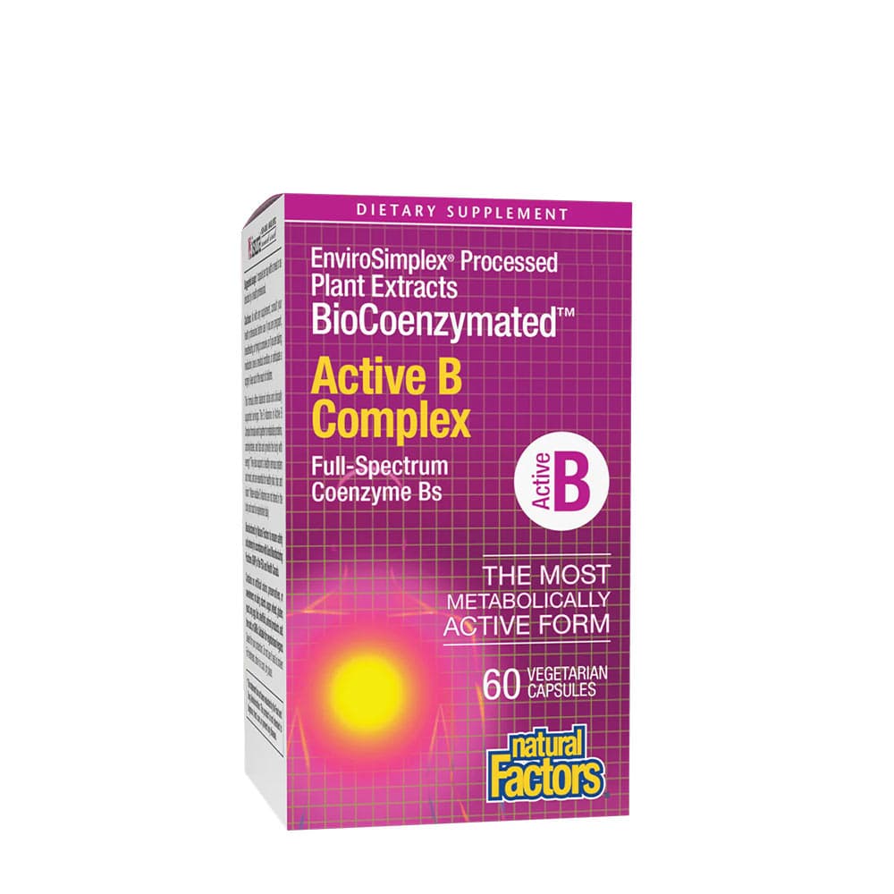 Natural Factors Biocoenzymated Active B Complex 60 Kapseln