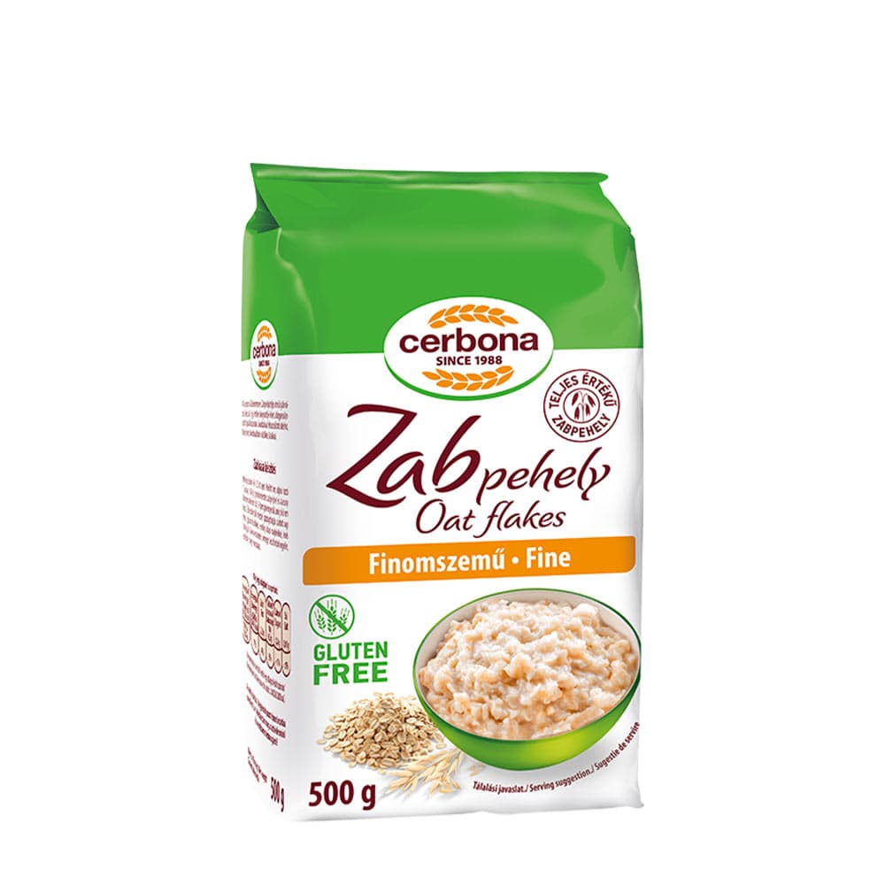 Cerbona - Oat Flakes - 500g – Cerbona förpackning