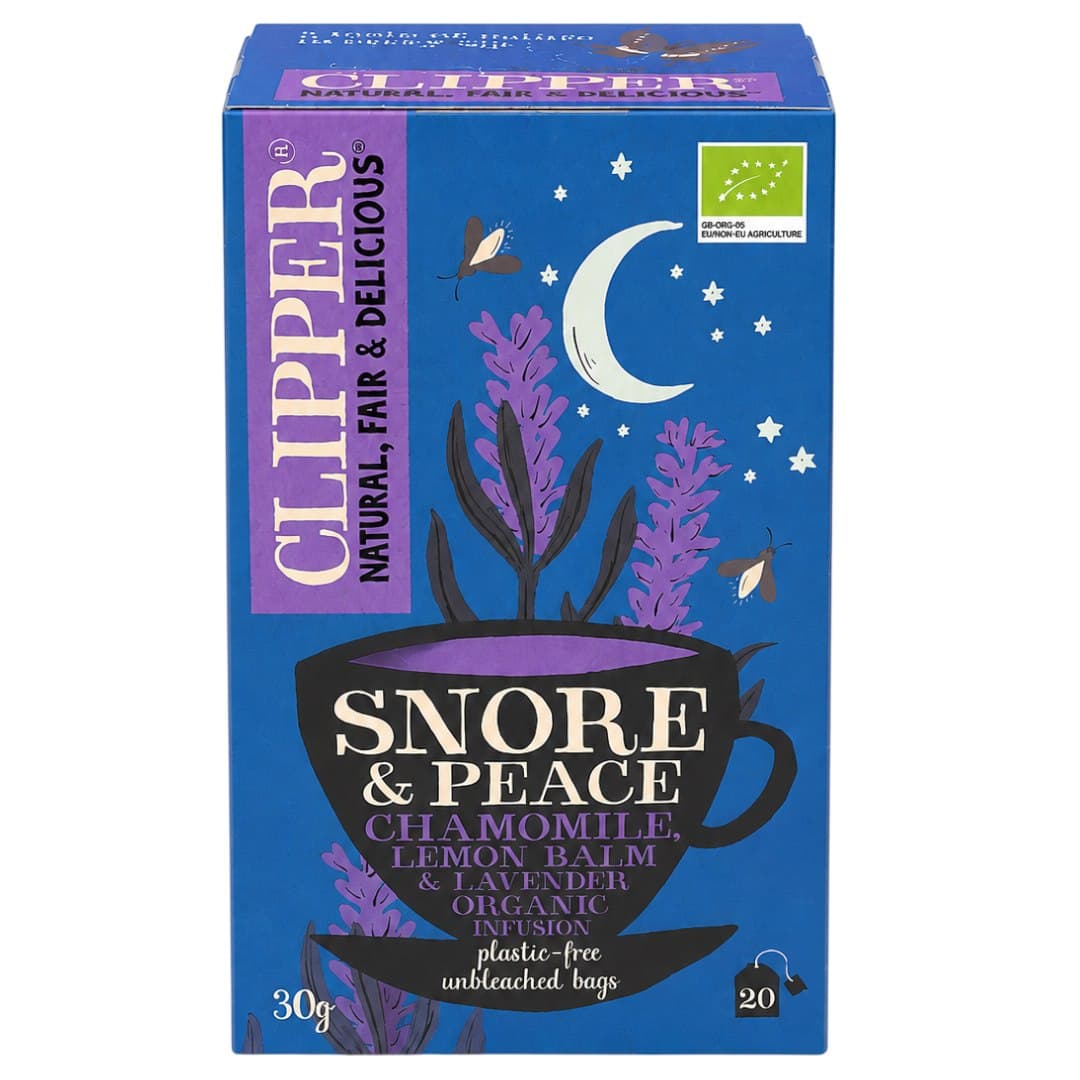CLIPPER Herbatka Snore & Peace z melisą i lawendą BIO 20*1,5g