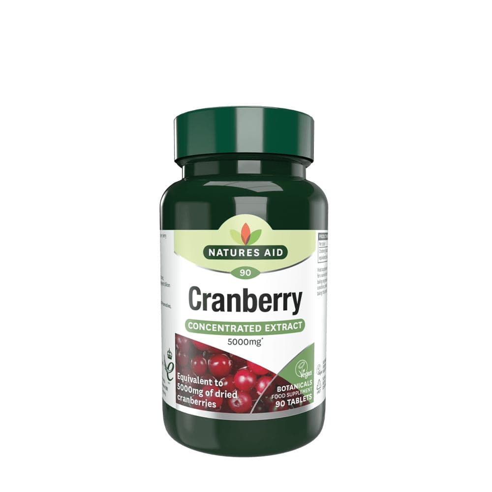 Natures Aid Cranberry Concentrated Extract 200mg - 90 Tabletten
