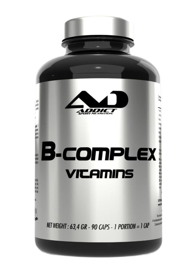 Addict Sport Nutrition B-Complex Vitamins - 90 kapslar – Addict Sport Nutrition förpackning