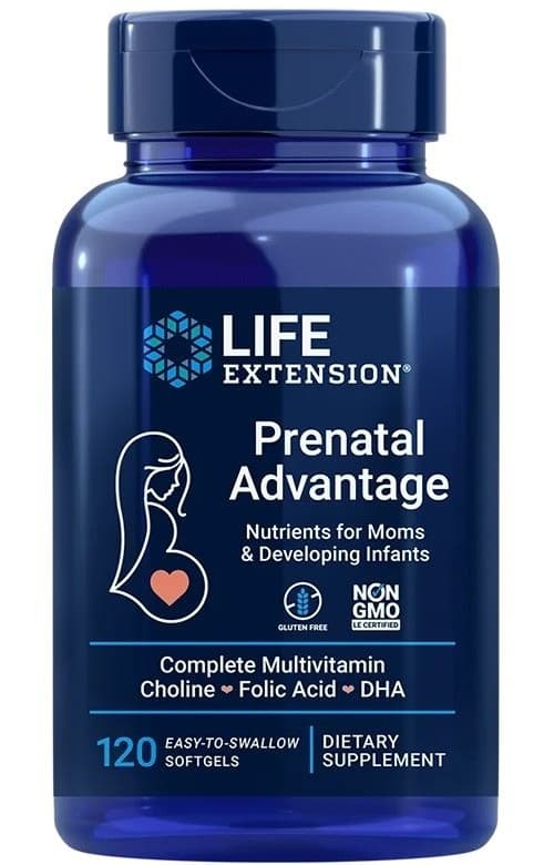 Life Extension - Prenatal Advantage 120 mjuka kapslar – Life Extension förpackning