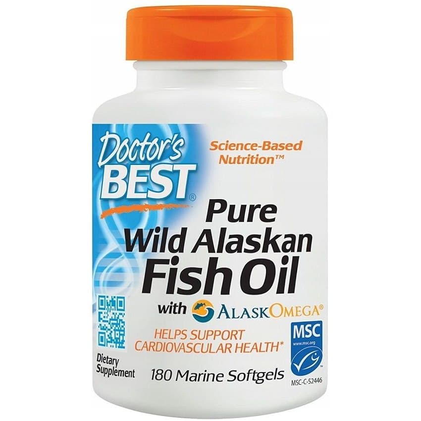 Doctor's Best Pure Wild Alaskan Fish Oil 180 capsules
