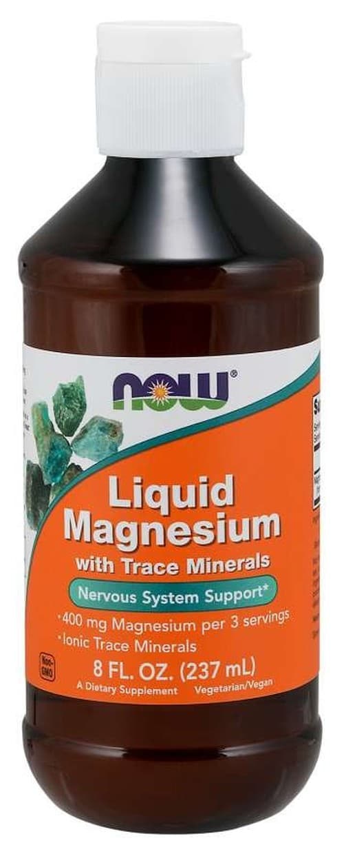 NOW Foods - Liquid Magnesium With Trace Minerals 237 ml – NOW Foods förpackning