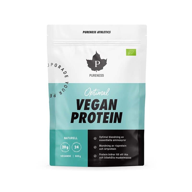 Athletics Optimal Vegan Protein Ekologisk Naturell 600g | Pureness