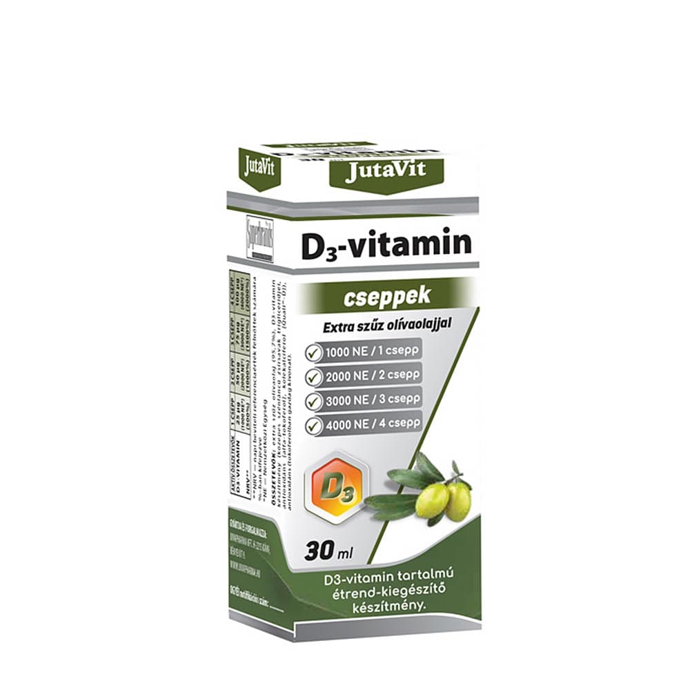 JutaVit - Vitamin D3 Drops met Extra Virgin Olijfolie