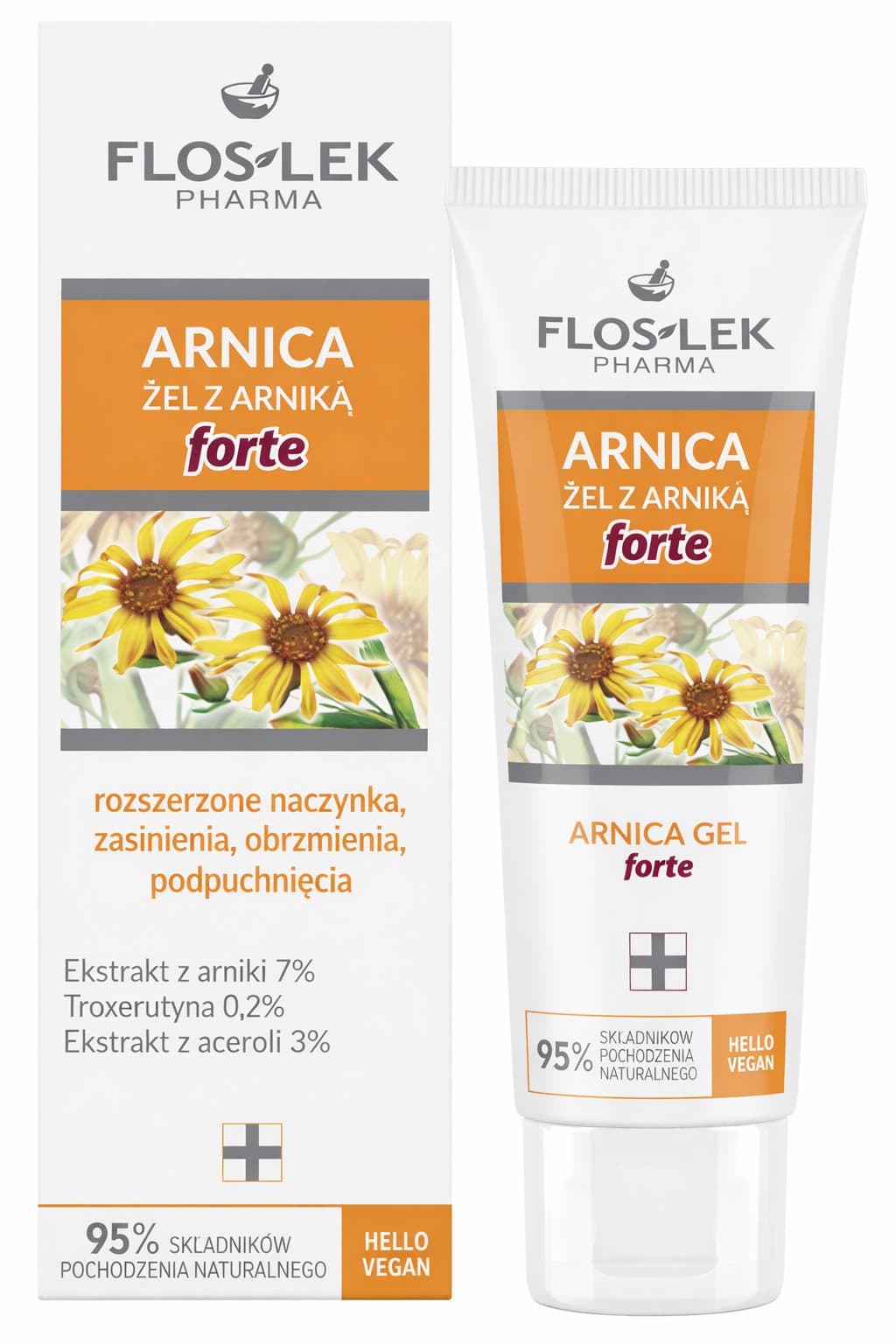 Flos-Lek Pharma - Arnica Gel Forte – Flos-Lek emballage