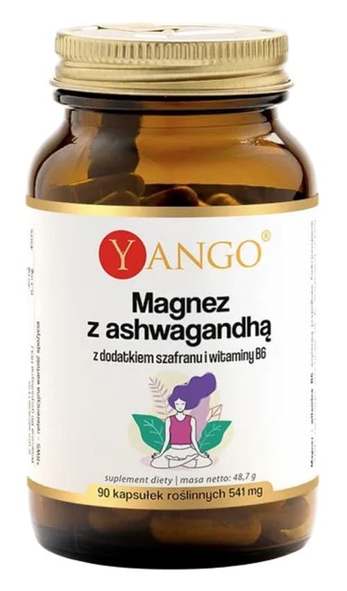 Yango - Magnesium med Ashwagandha, Saffran och Vitamin B6 - 90 kapslar
