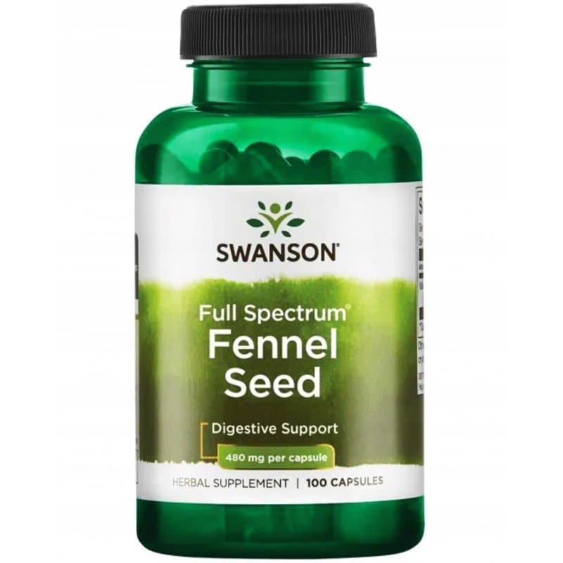 Swanson Full Spectrum Fenchel - 480 mg - 100 Kapseln – Swanson packaging