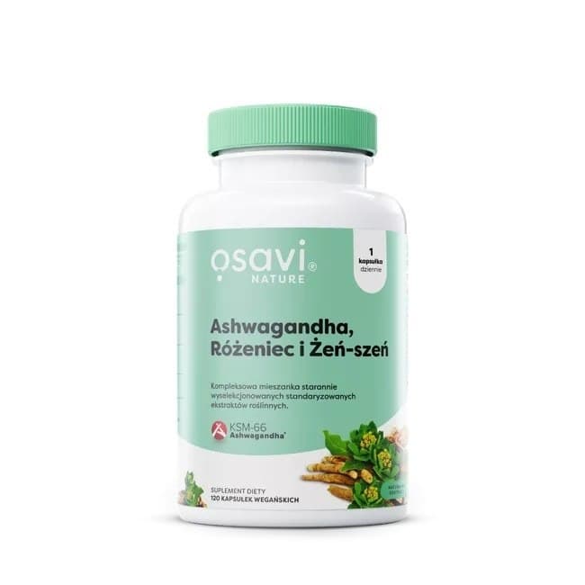 Osavi - Ashwagandha, Rosehips And Ginseng - 120 Caps
