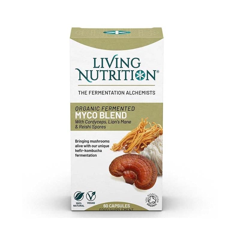 Organic Fermented Myco Blend 60 kapslar | Living Nutrition