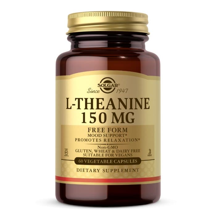 Solgar L-Theanine 150mg, 60 vegetabiliska kapslar