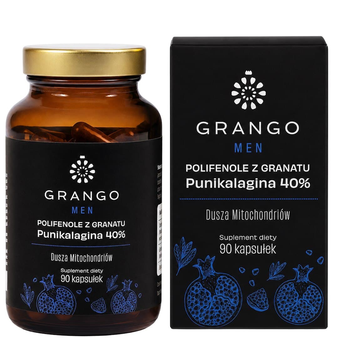 Grango - Men Polyphenols From Pomegranate - 90 Caps – GRANGO förpackning