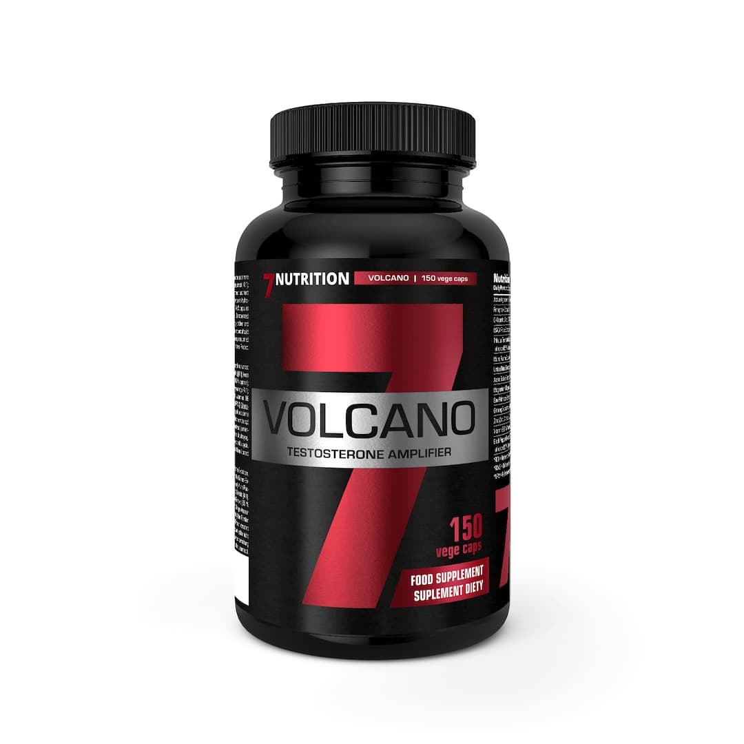 7Nutrition Volcano - Testosterone Booster (150 Caps) - 150 Vege Caps – 7 Nutrition packaging