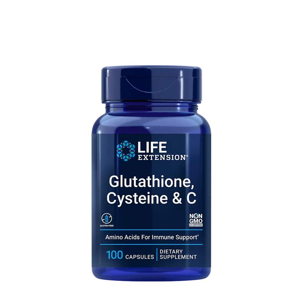 Life Extension - Glutathion, Cystein & C - 100 Kapseln – Life Extension Verpackung