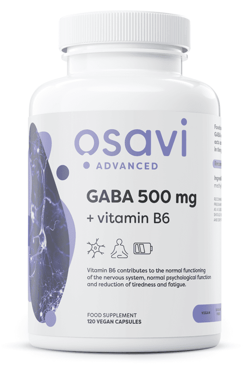 Osavi Advanced - GABA 500mg + Vitamine B6 - 120 plantaardige capsules – Osavi packaging