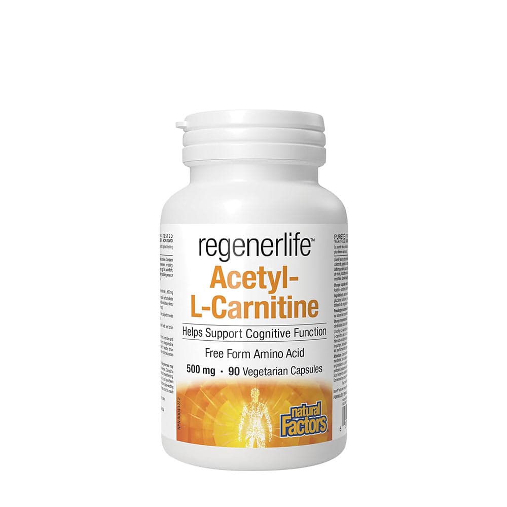 Natural Factors Acetyl-L-Carnitine 1000 mg - 90 kapslar