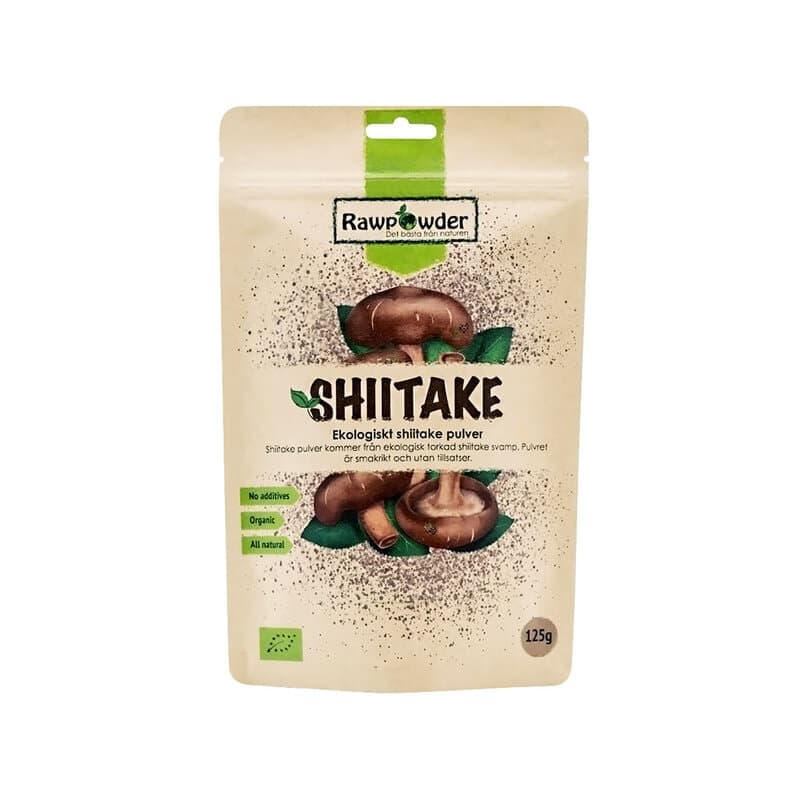 Shiitake 125g – Rawpowder empaque