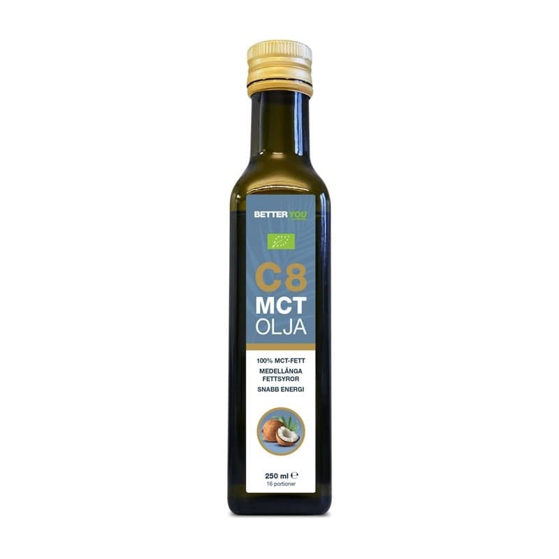 C8 MCT Olej 250ml – Better You opakowanie