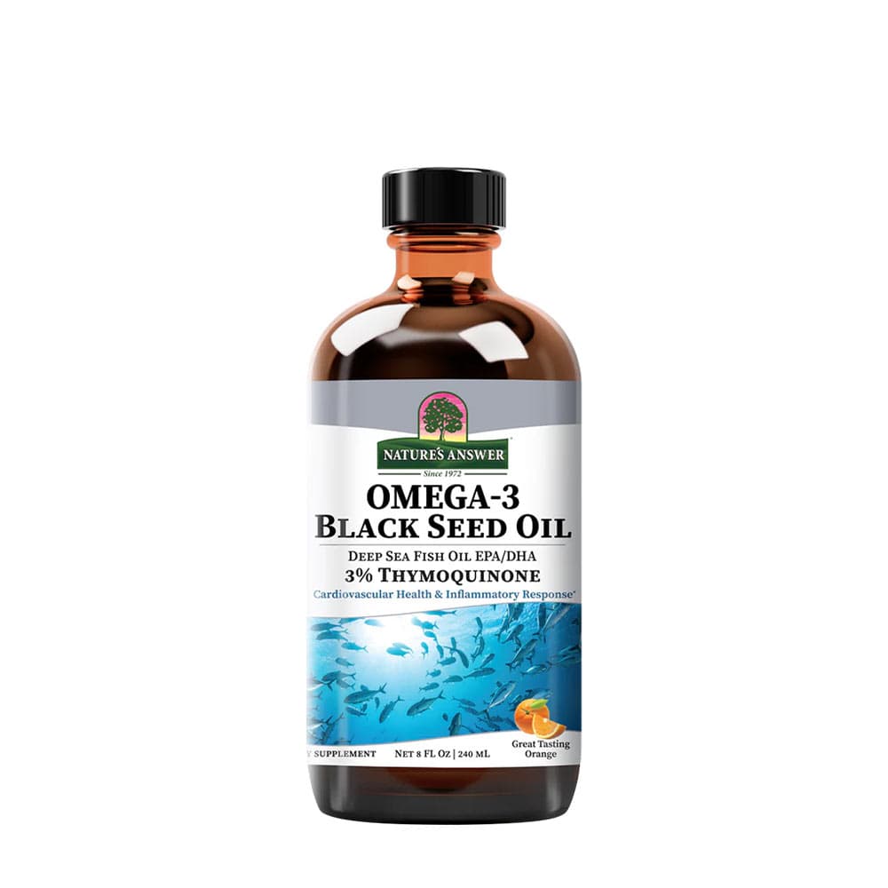 Nature's Answer Omega-3 Black Seed Oil - Laranja - 240 ml – Nature's Answer packaging