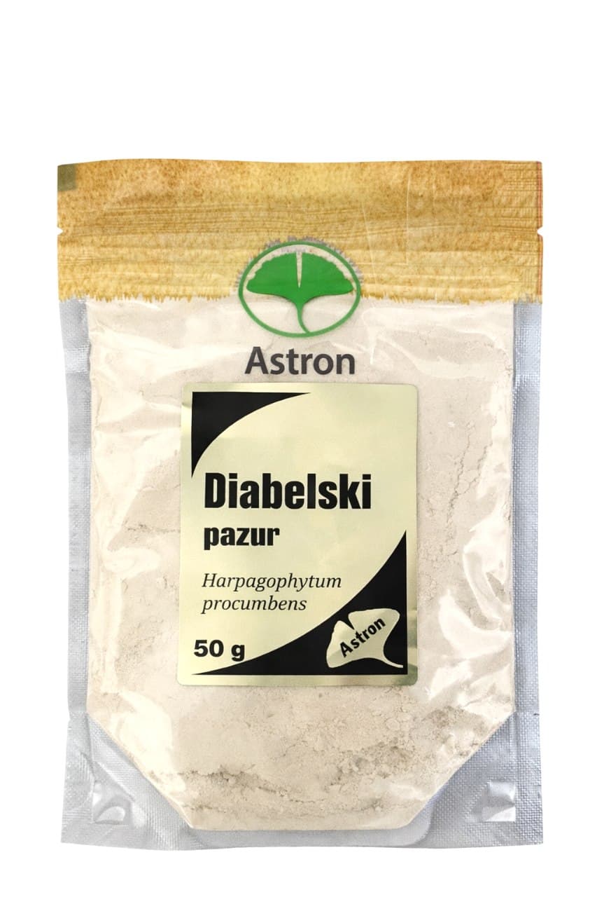Astron - Devil'S Claw Pulver - 50g – Astron förpackning