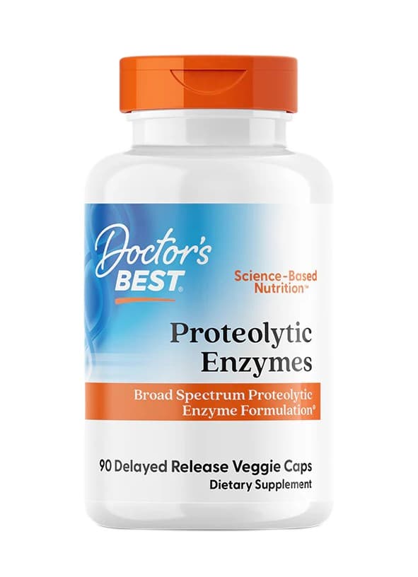 Doctor's Best Proteolytic Enzymes 90 vegetariska kapslar