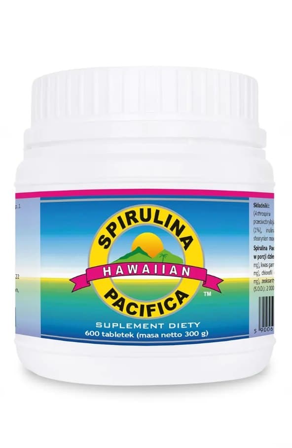 Hawaiian Pacifica Spirulina - 600 tabletter / 300g