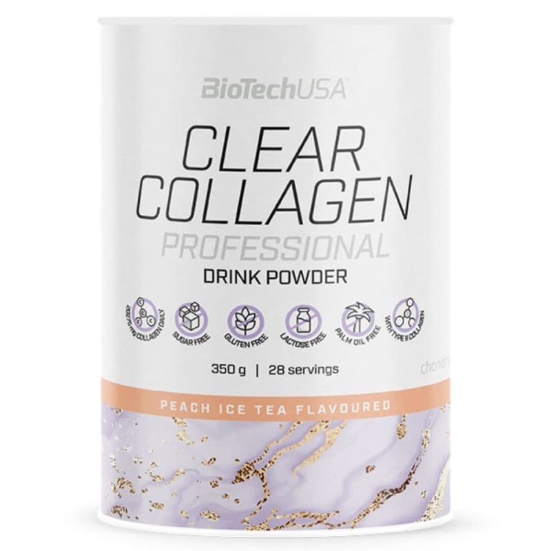 Clear Collagen Professional (Thé Glacé à la Pêche - 350g) – BioTechUSA packaging