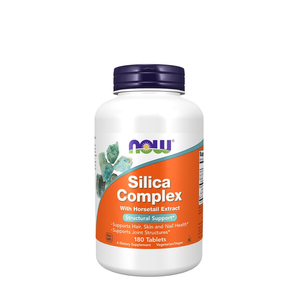 NOW Foods Silica Complex 180 tabletten – NOW Foods packaging