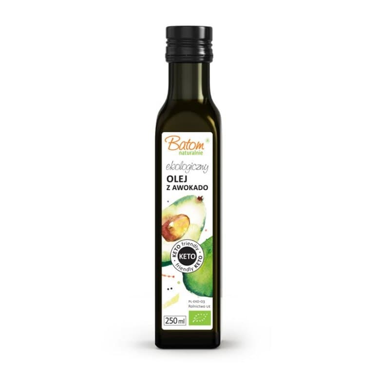 Batom Oil From Avocado Flesh Cold-Pressed KETO BIO 250 ml | Bio Planet – Batom packaging