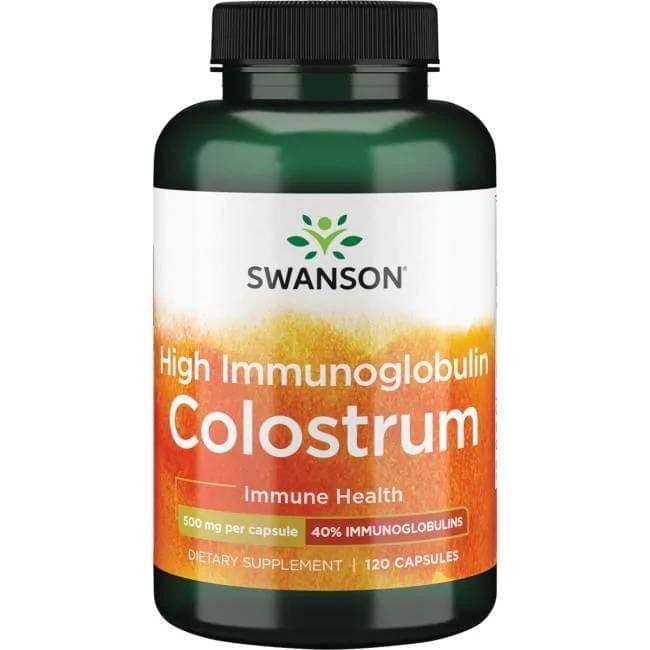 Swanson High Immunoglobulin Colostrum 120 Capsules – Swanson packaging