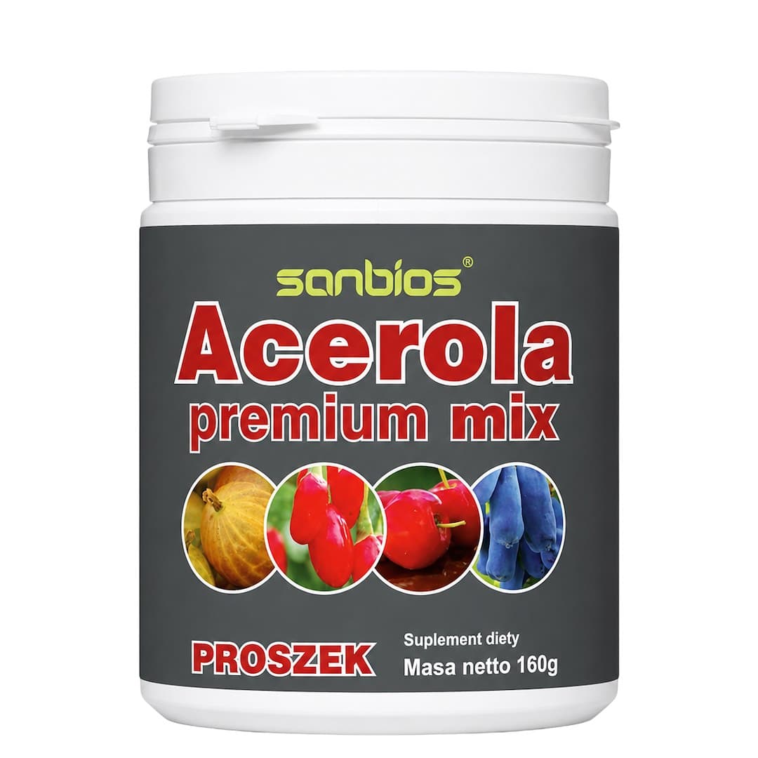 Sanbios - Acerola Premium Mix – Sanbios förpackning